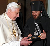 Pope Benedict and Abp. Hilarion Pope Benedict and Abp. Hilarion