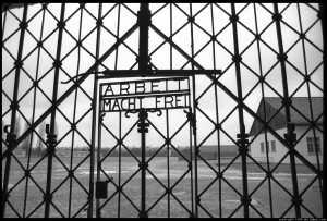 The gates of Dachau.