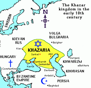 Map of the Khazar Kingdom.