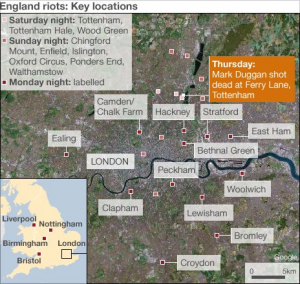 human-events-2 Location of the England riots