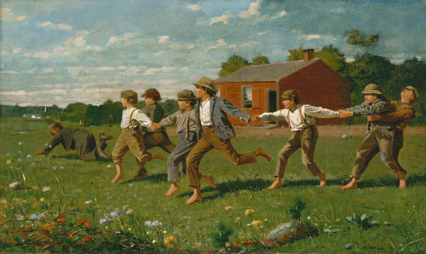 Snap the Whip by Winslow Homer,  1872